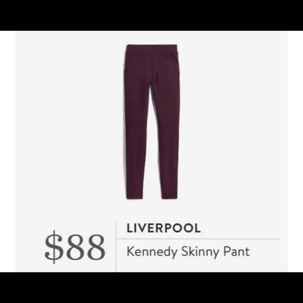 Dark purple Skinny Liverpool leggings - Kennedy